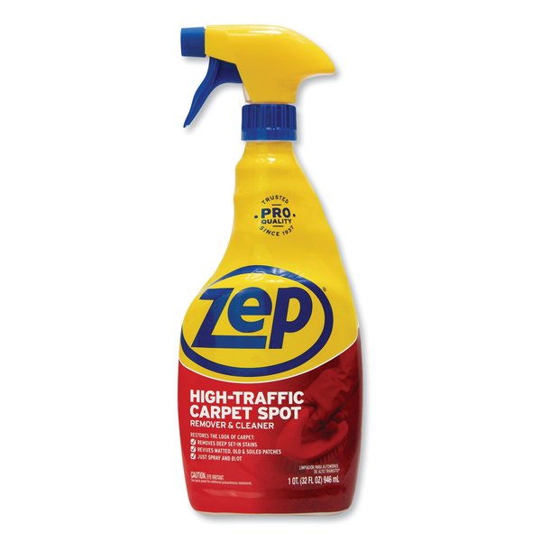 Zep High Traffic Carpet Cleaner, Fresh Scent, 32 oz Spray Bottle, PK12 ZUHTC32